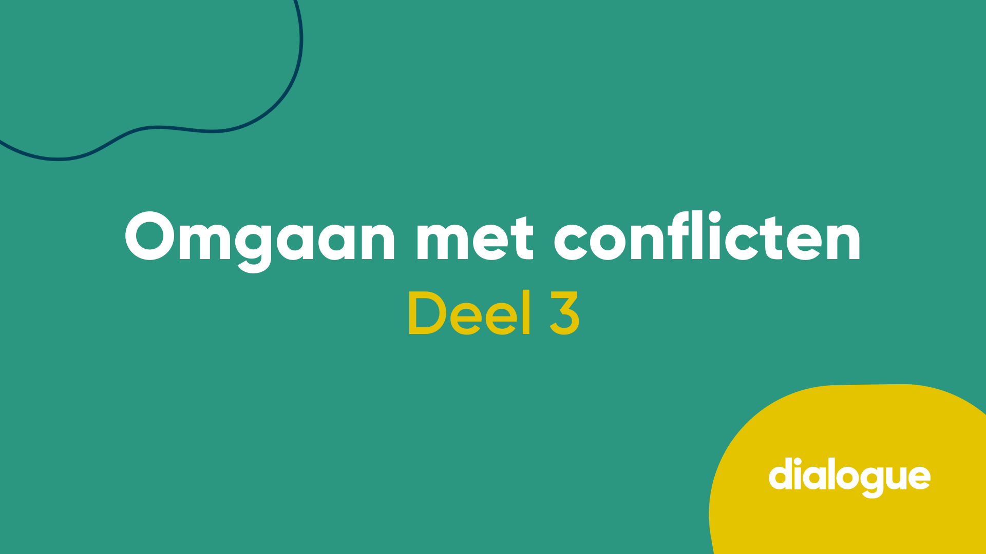 Conflict-tips deel 3: Hoe ga je om met je emoties in een conflict?